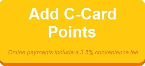 Add C-card Points Online payment include 3.5% convenience fee