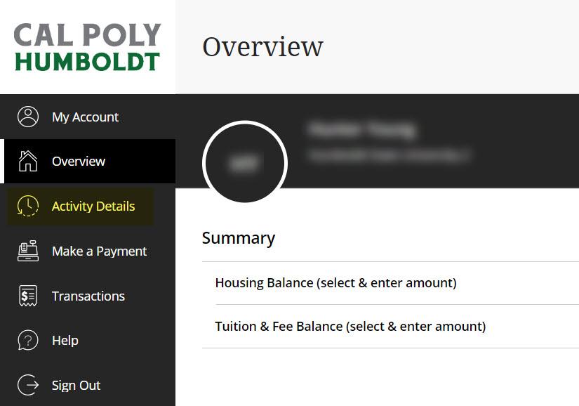 Student Payment Portal Home